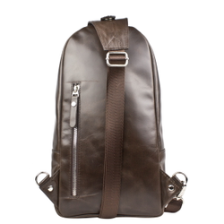 Кожаный кросс-боди рюкзак Crespino brown (арт. 
3106-52)