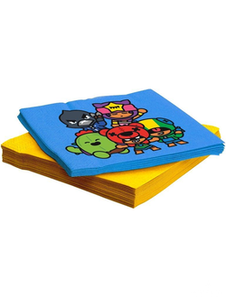 Салфетки, Brawl Stars, Герои, 33*33 см, 20 шт