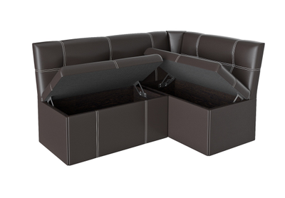 Скамья угловая Квадро тип 3 Коричневая (Бонмебель)