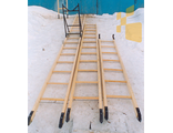 Лестница универсальная деревянная двухзвенная ЛУД-9