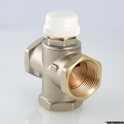 Трехходовой термостатический смесительный клапан Valtec VT.MR01 VT.MR02 VT.MR03 для теплого пола