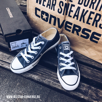 Мужские Кеды Converse Синие низкие M9697 фото