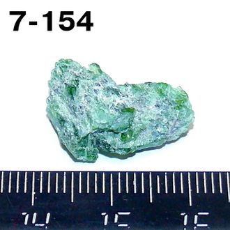 Хромдиопсид натуральный (необработанный) №7-154: 1,8г - 20*12*6мм