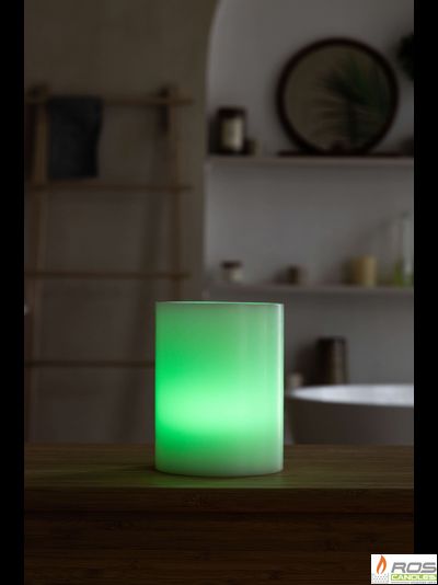 Гладкий парафиновый плафон для LED свечей - 11,7*15см