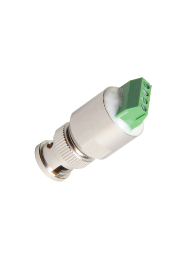 AVT-TX1011HD Миниатюрный универсальный передатчик видеосигналов высокого разрешения AHD/CVI/TVI, встроенный в BNC разъем для работы с кабелем “витая пара”.