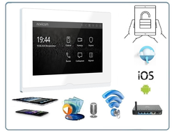 Novicam IMPULSE 7 IP WIFI WHITE видеодомофон с сенсорным дисплеем, переадресация на смартфон с DVR