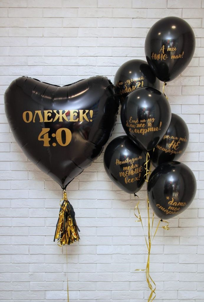 Воздушные шары с индивидуальной надписью