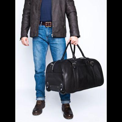 Дорожная сумка на колесах Firenze Premium black (арт. 
4042-51)