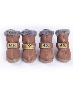Ботинки для собаки DOG коричневые