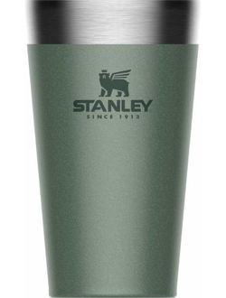 Термостакан STANLEY Adventure Stacking Vacuum Pint, 0.47л, зеленый