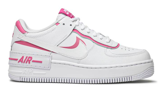 Nike Air Force 1 Low Shadow (белые с розовым)