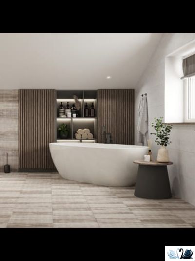 Плитка настенная Belani Grunge белый 30 х 60 см под бетон Береза керамика