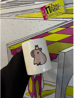 Кружка светящаяся в темноте "Капибара"