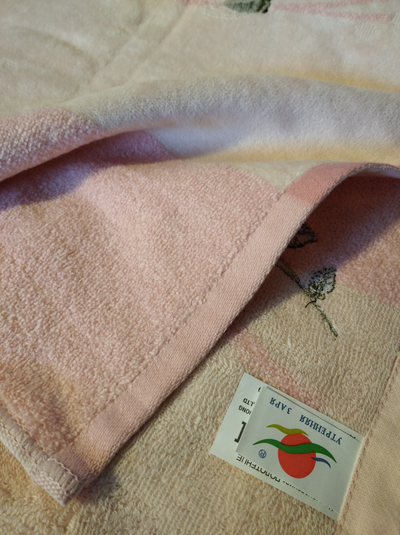 Набор махровых полотенец для рук с вышивкой Розочки, 35х35 и 35х75 см