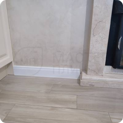 Плинтус ХДФ Dollken Cubu Hamburg Style 100мм Х 2,5 м 5012 Белый