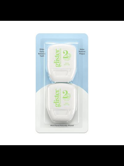 glister™ Многофункциональная зубная нить, 2 упак. х 50 м.
