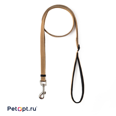 Поводок для собак " PetOpt " L 25 мм,  120-200 cм (светоотражающий, нейлоновый)