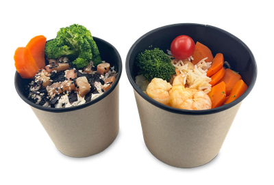 Круглый контейнер(Черный) 700 мл