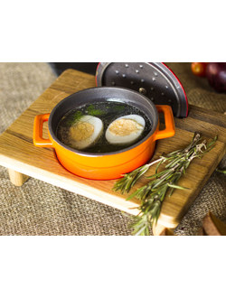 Бульон куриный с яйцом