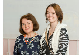 Наш директор Татьяна Борисовна и преподаватель французского языка Ирина Георгиевна