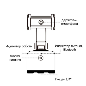 Apai Genie II Умный штатив-держатель для съемки фото и видео на 360