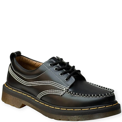 DR. MARTENS LOWELL DERBY SHOES BLACK