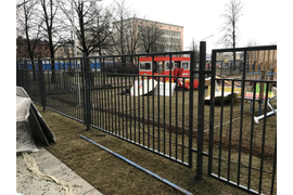 Монтаж сварного ограждения ДОО