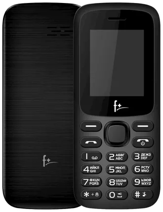 4680059762720  Мобильный телефон F+F197 Black, 600 mAh, 2SIM,  MicroSD.