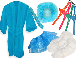 Одноразовая одежда и бахилы, браслеты для спортивных клубов