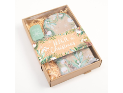 Новогодний набор подарочный "Magic Сhristmas" варежка-прихватка и лопатка силиконовая