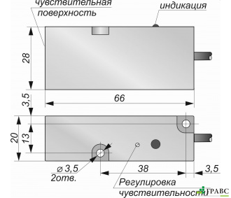 Бесконтактный емкостный датчик E15-NC-NPN