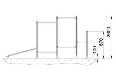 Спортивный уличный комплекс Start Line FITNESS Модель 1 купить в Воронеже