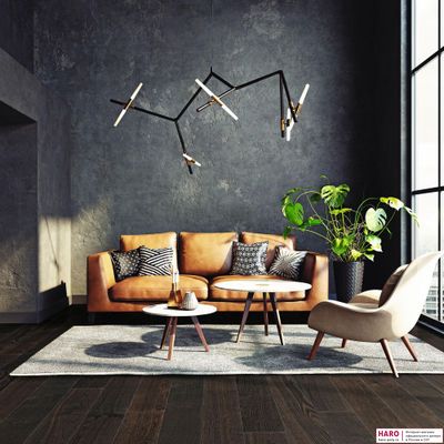 Паркетная доска Haro Дуб Африканский Агатовый Браш 528674 1-пол масло