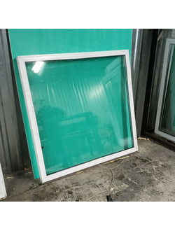 Бу1290- ОКНО БУ ГЛУХОЕ ШИРИНА 1370 ВЫСОТА 1290 ПРОФИЛЬ 60, 32 СП (ДВУХКАМЕРНЫЙ)