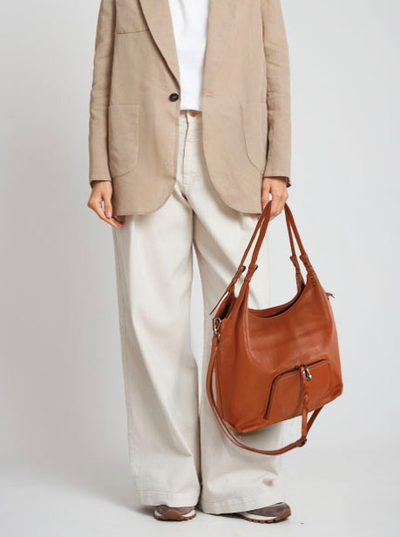 (АРТИКУЛ: 9426/0/82) СУМКА БОЛЬШАЯ, НАТУРАЛЬНАЯ КОЖА, РЫЖАЯ, РУЧКИ И РЕМЕНЬ ЧЕРЕЗ ПЛЕЧО