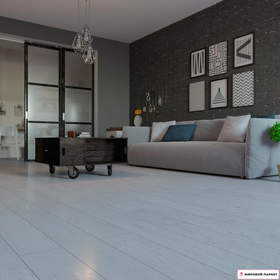 Ламинат My Step Sky Дуб белый MS810 33 класс толщина 10 мм с фаской 1.536 м2