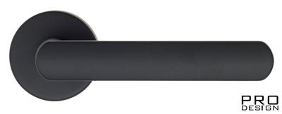 Дверная ручка на круглом основании Fratelli Cattini "NEVADA" 7-NM матовый черный