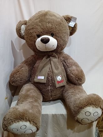 Медведь с шарфом (артикул 2133) 90 см