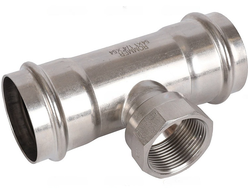 Тройник-переходник ROMMER ВПр-ВР, 54х11/4 ,из нержавеющей стали прессовой
