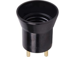 Ecola переходник вилка-патрон E27 Черный APU27BEAY