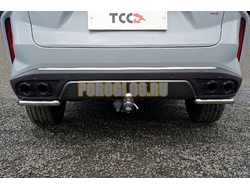 Защита задняя (уголки) 42,4 мм ТСС для Exeed RX 2.0L 4WD 2023-