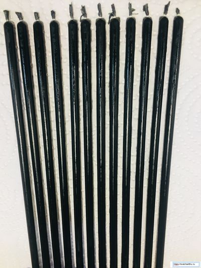 Свеча черная №120 (40 минут горения).