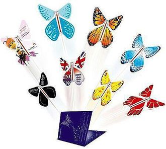 Оригинальная бабочка в открытку