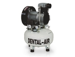 КОМПРЕССОР ВОЗДУШНЫЙ БЕЗМАСЛЯНЫЙ DENTAL AIR 2/24/5, ресивер 24 л