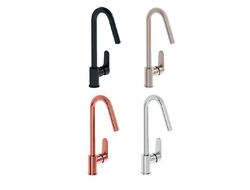 Смеситель для кухни, черный матовый, VitrA Root Round, A4274236EXP