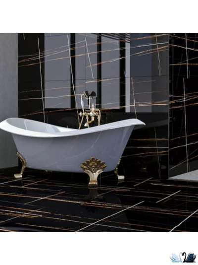 Керамогранит Maimoon Black Lorence 60 х 120 см highglossy черный полированный