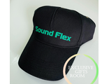 Бейсболка черная с логотипом Sound Flex