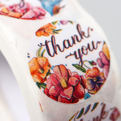 Набор из 20 наклеек, 2,5 см "Экзотика. Спасибо"