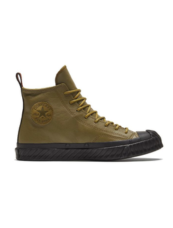 Кеды Converse Chuck Taylor All Star Bosey зеленые высокие кожаные