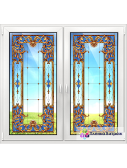 Витражная пленка на окна самоклеящаяся пленка витражная пленка на стекло пленка витраж прозрачная